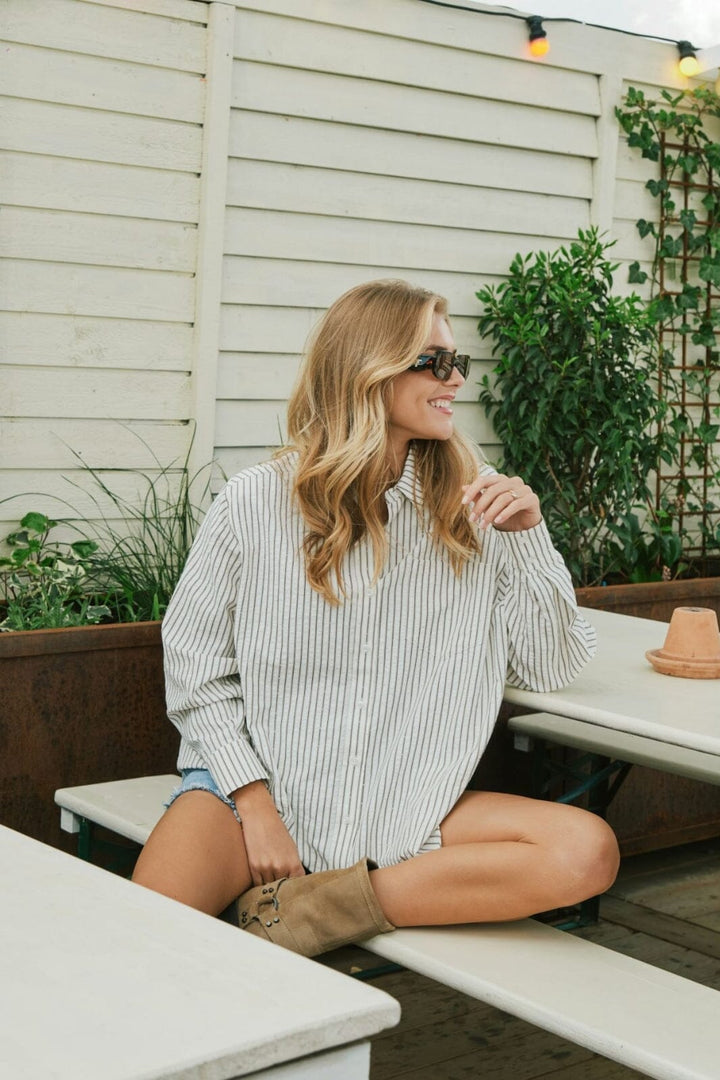 Neo Noir - Dalma Crepe Stone Shirt 165697 - 210 - Brown Skjorter