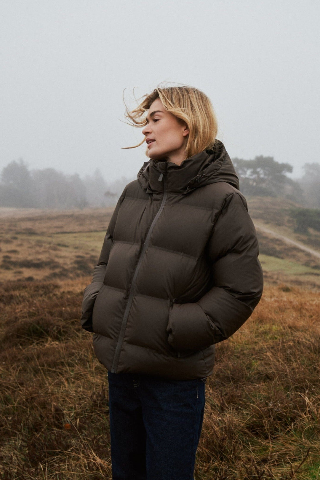 Neo Noir - Fox C Puffer Jacket 158082 - 676 - Dark Brown Jakker