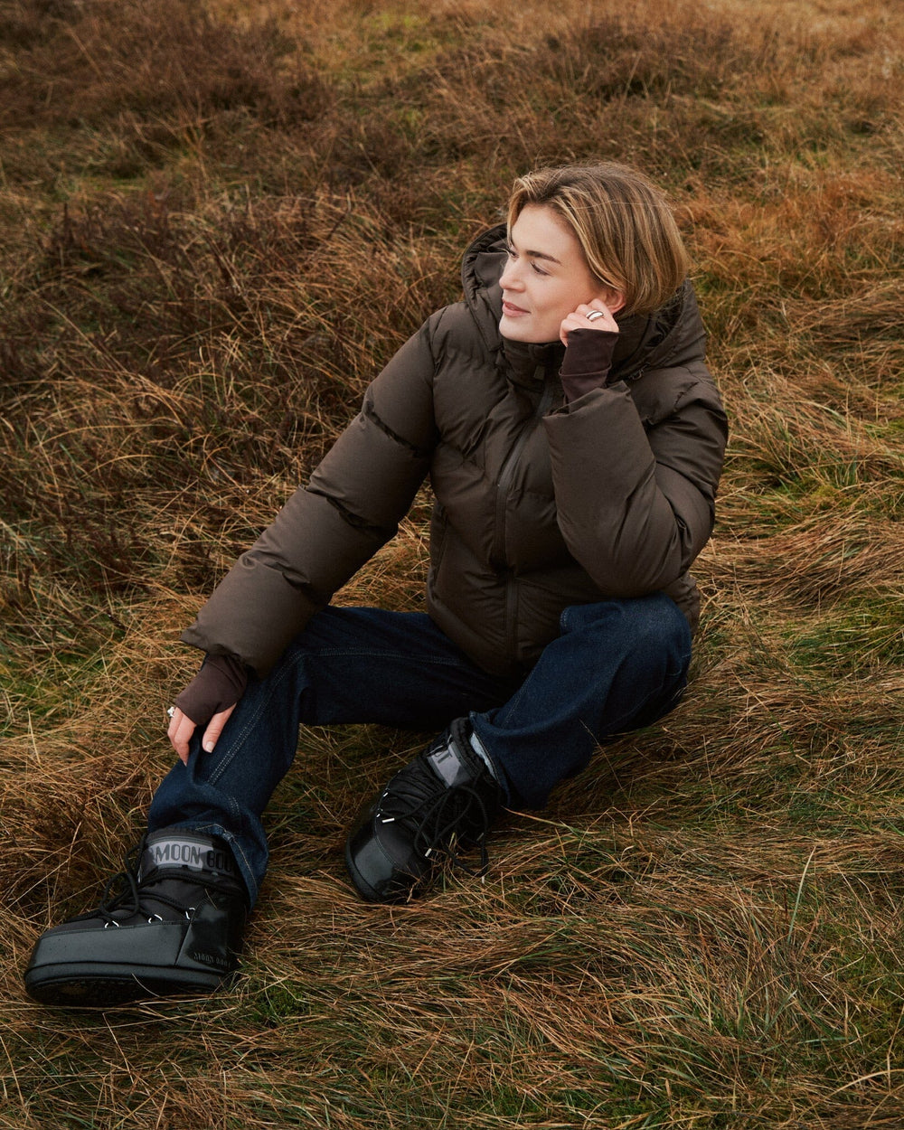 Neo Noir - Fox C Puffer Jacket 158082 - 676 - Dark Brown Jakker