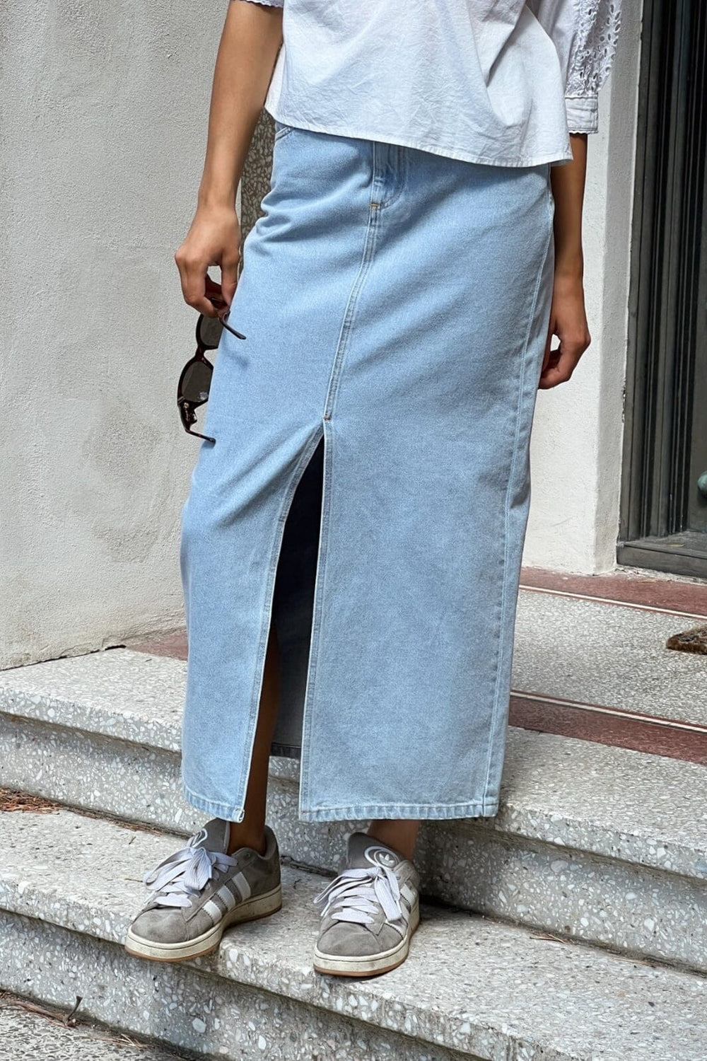 Neo Noir - Frankie D Skirt - Light Blue Nederdele