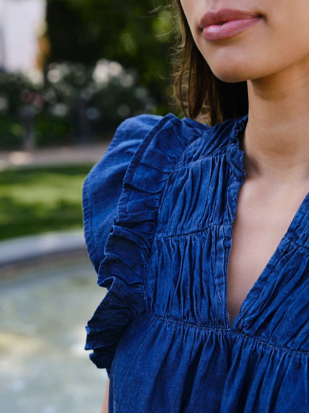 Neo Noir - Jayla Denim Top 164536 - 140 - Blue Toppe