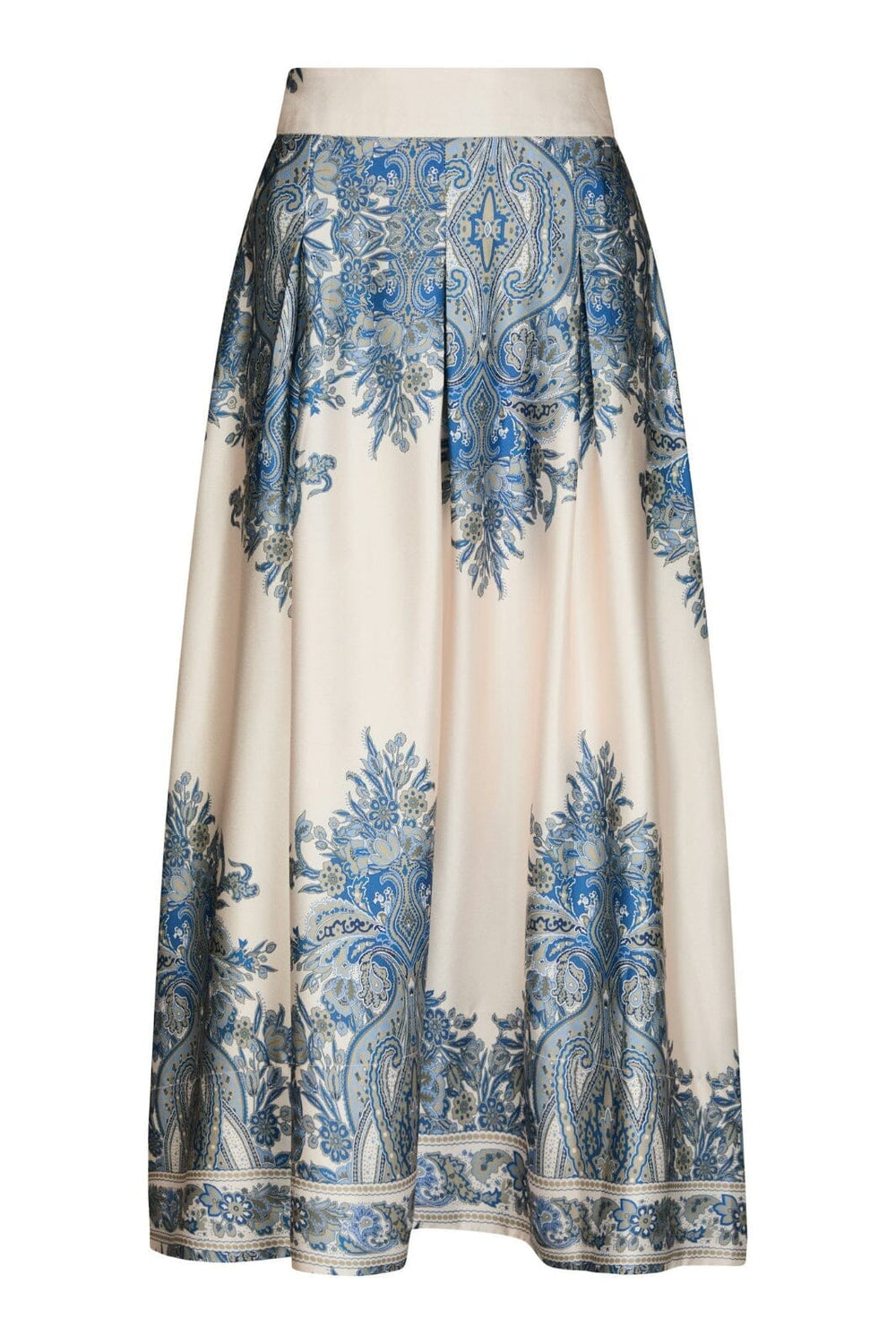 Neo Noir - Lenni Paisley Border Skirt 166205 - 348 - Ash Blue