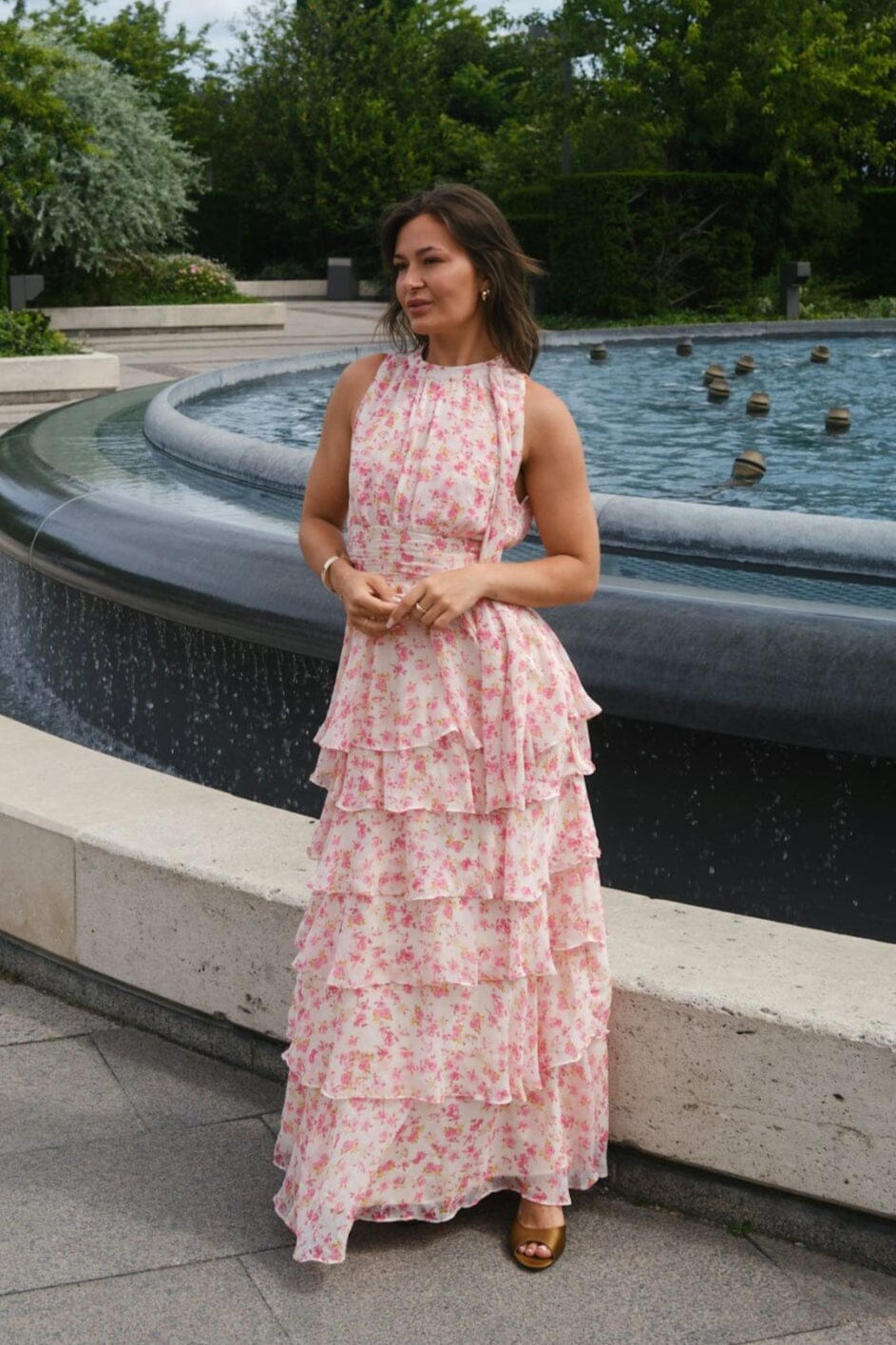 Neo Noir - Marli Small Flower Dress 166453 - 165 - Rose Kjoler