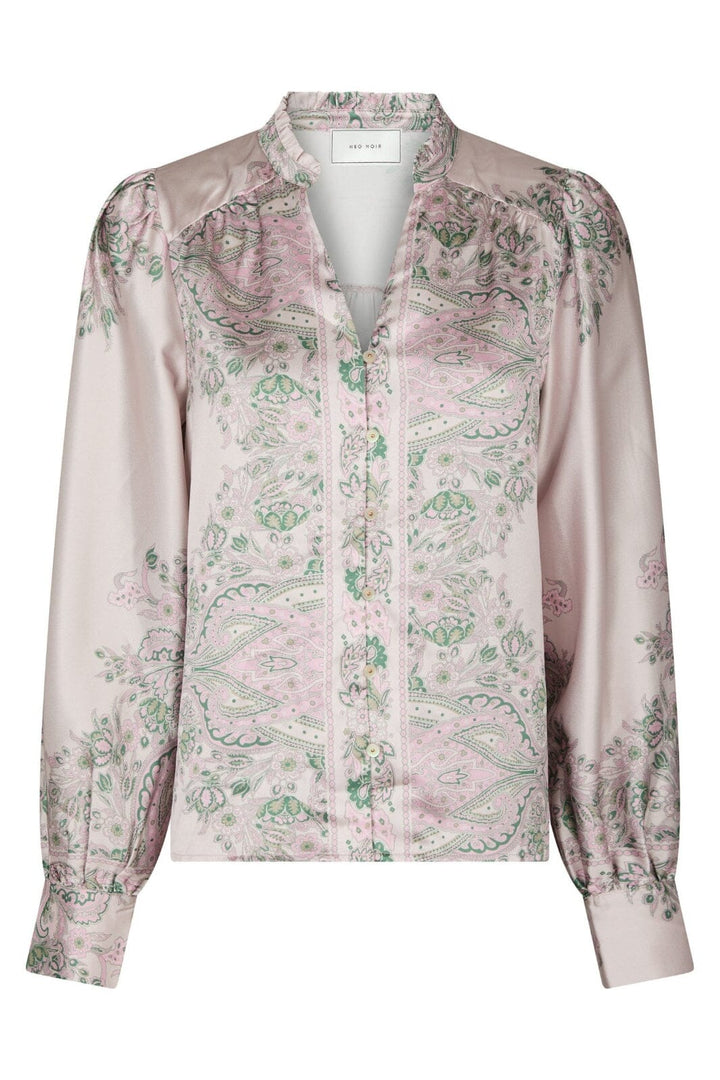 Neo Noir - Massima Paisley Border Blouse 160960 - 165 - Rose