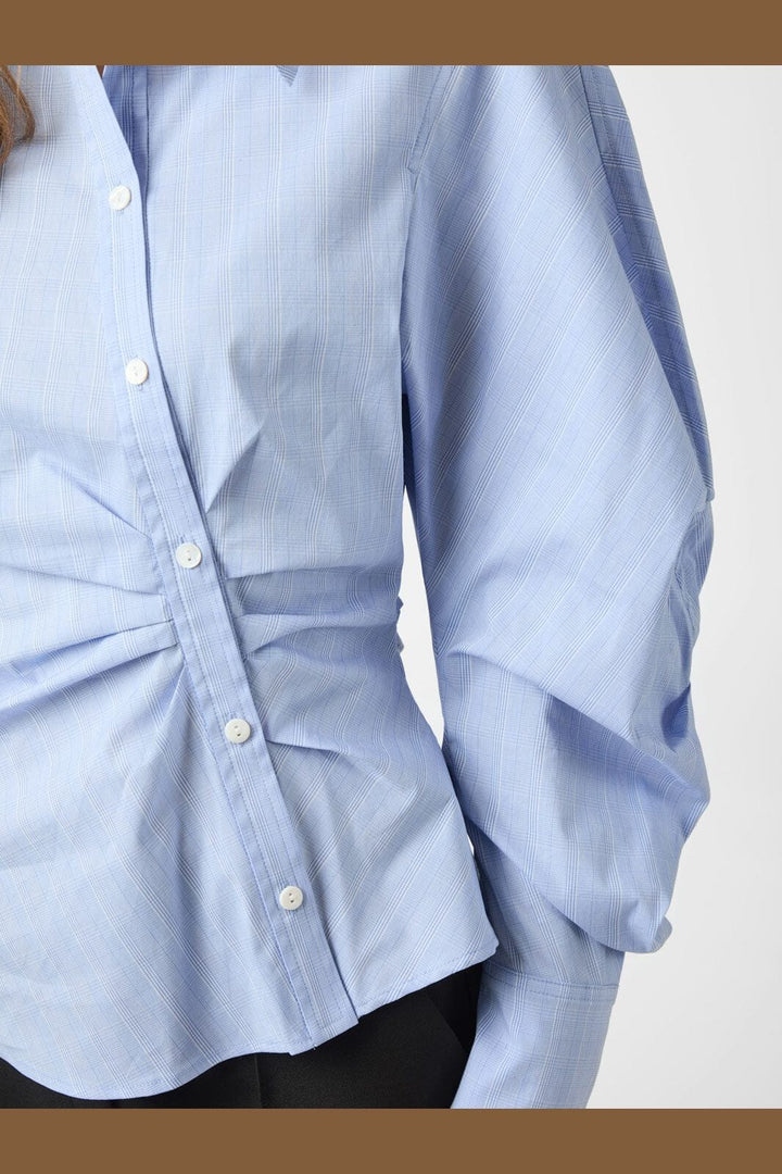 Neo Noir - Neoella Flannel Shirt 166080 - 145 - Light Blue