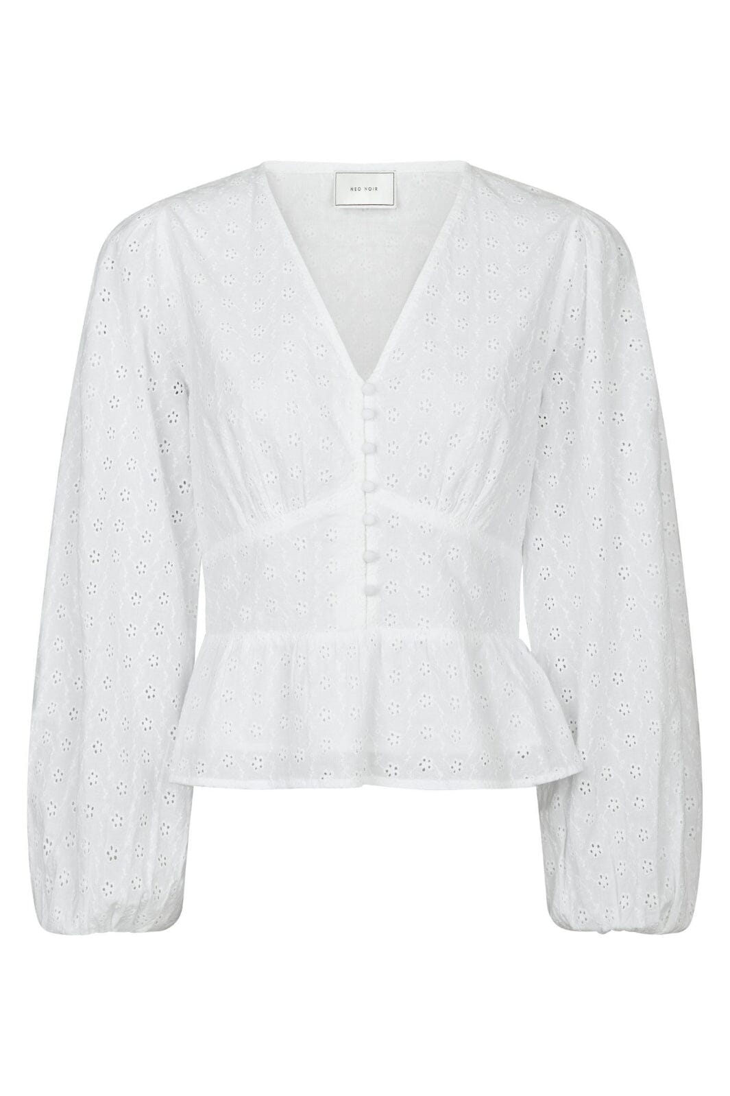Neo Noir - Neroni Embroidery Blouse 166019 - 120 - White