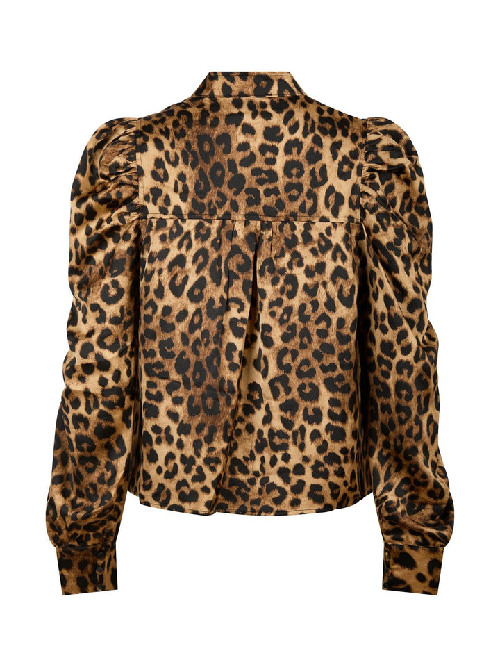 Neo Noir - Rosslyn Leo Blouse - Leopard Skjorter