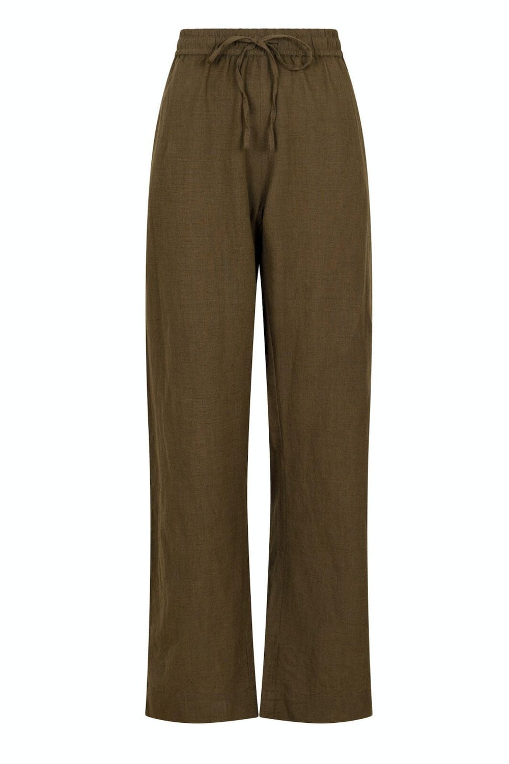 Neo Noir - Sonar Linen Pants - Army Bukser