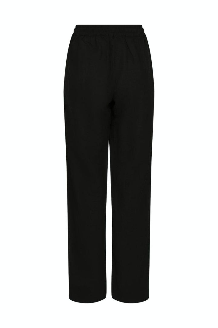 Neo Noir - Sonar Linen Pants - Black Bukser