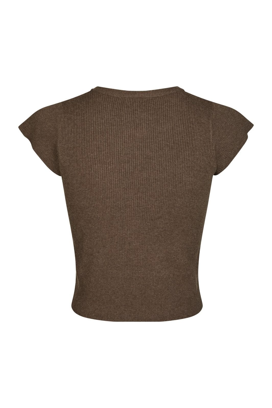 Neo Noir - Todda Knit Tee 165831 - 205 - Brown Melange