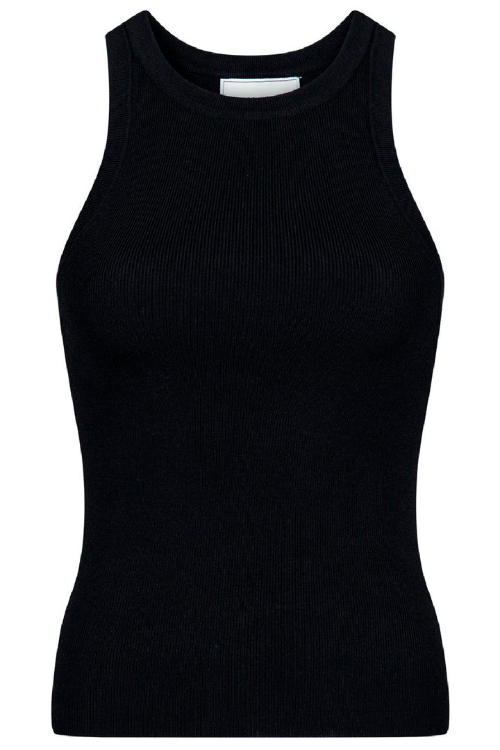 Neo Noir - Willy Knitted Top - Black Toppe