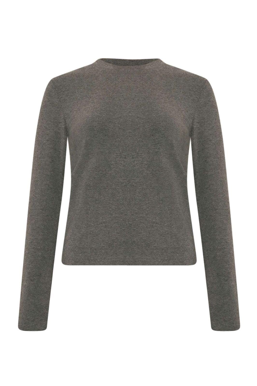 Noella - Lidie Ls Top 14090001 - 019 - Dark Grey Melange Bluser
