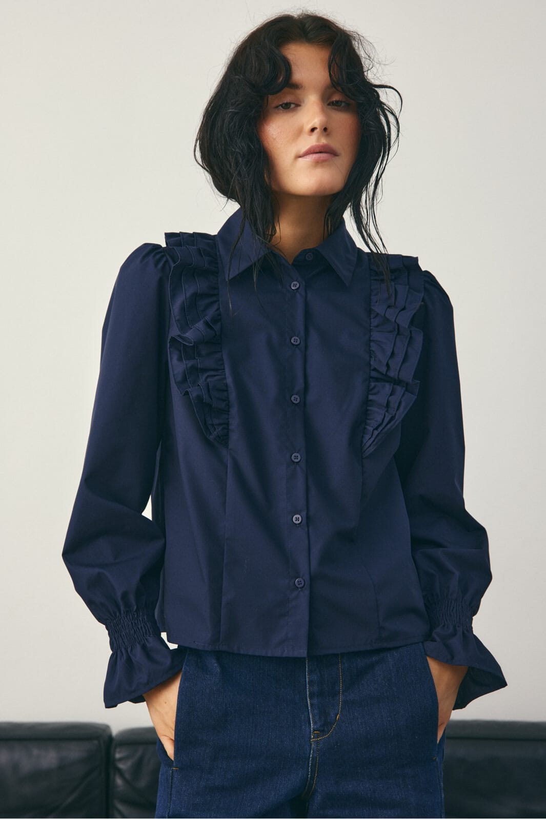 Noella - Lucina Blouse 14540002 - 1213 - Navy Blue