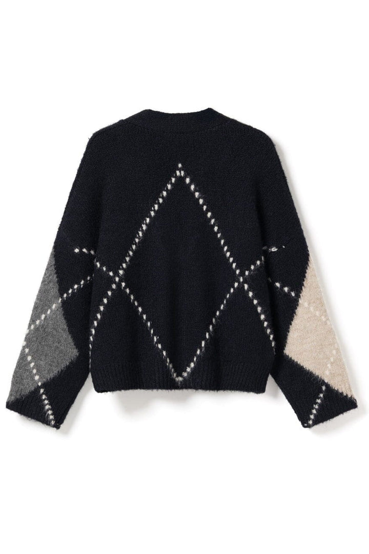 Noella - N-Laiana Knit Cardigan 14670002 - 670 - Navy Mix