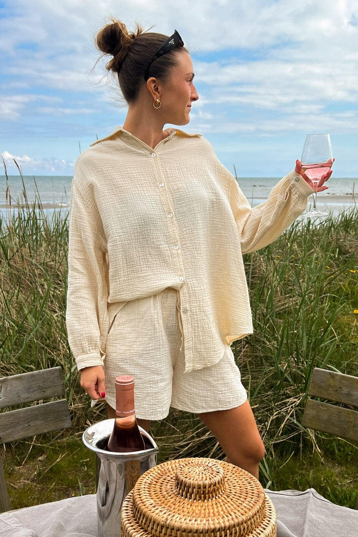 Noella - Suri Shirt - 974 Ivory Skjorter