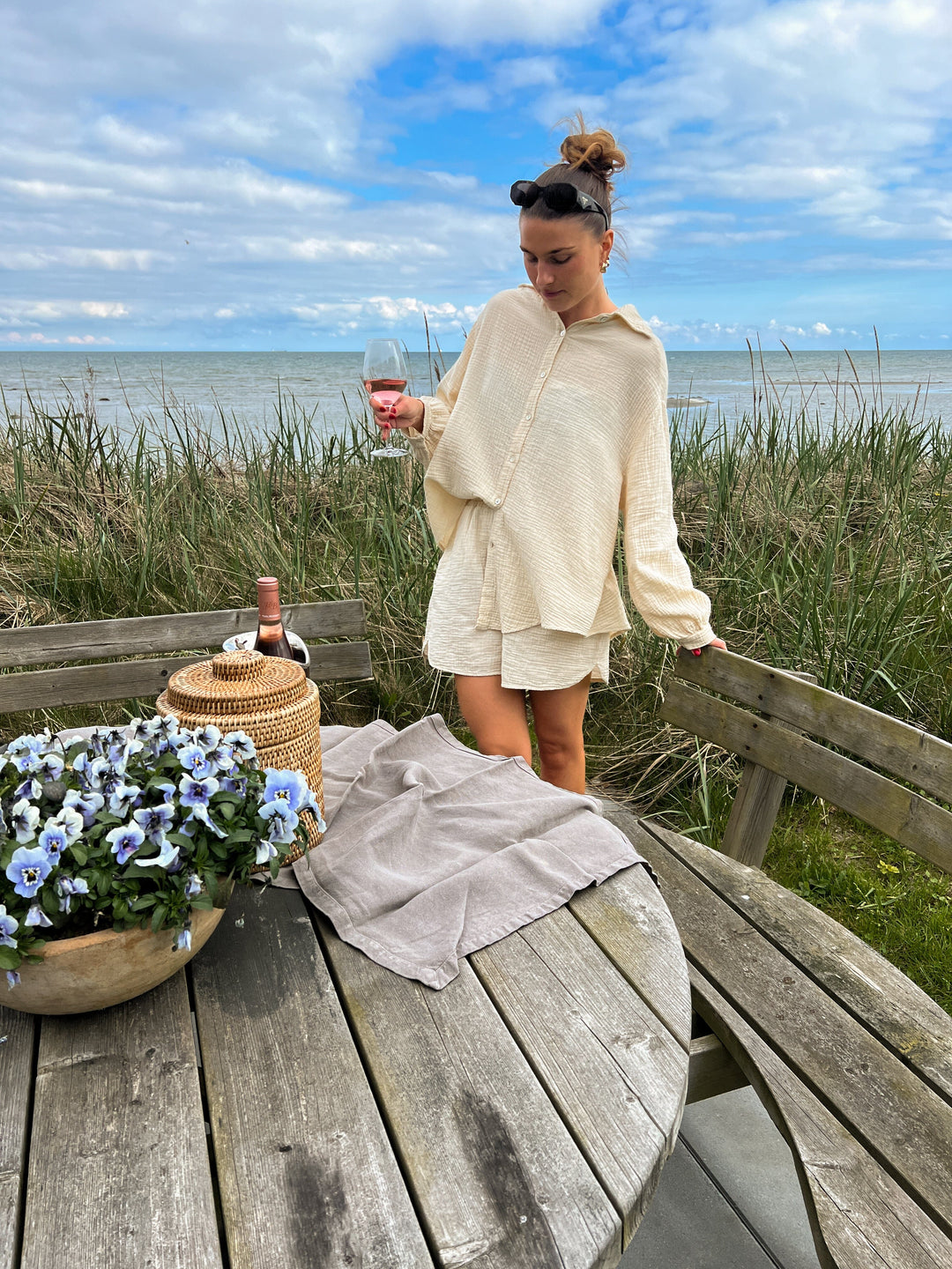 Noella - Suri Shirt - 974 Ivory Skjorter