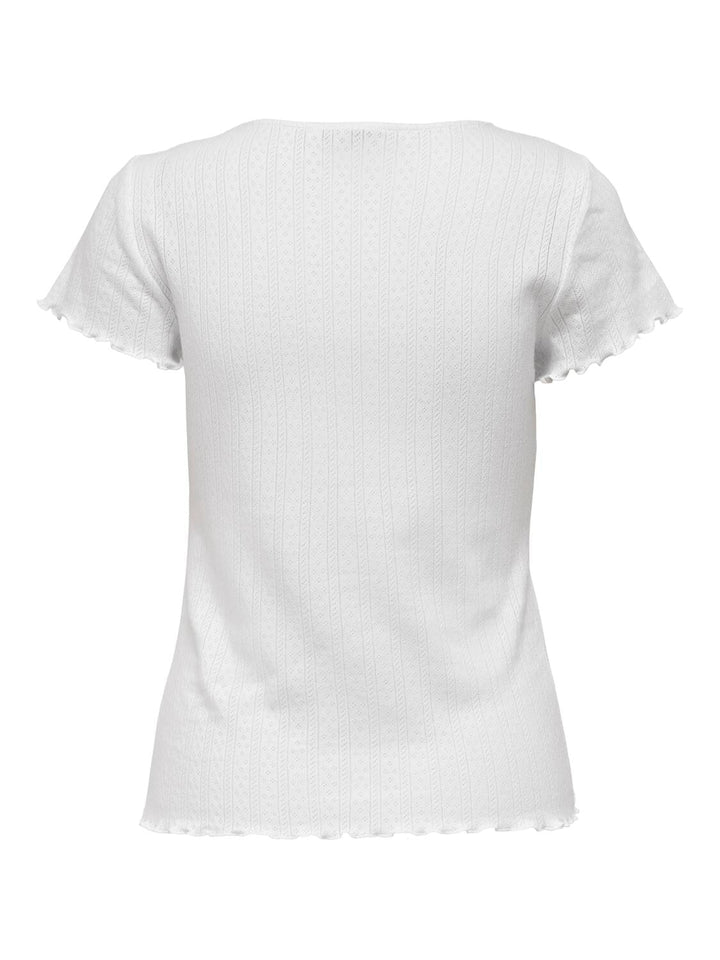 Only - Onlcarlotta SS Top - 3876952 White T-shirts