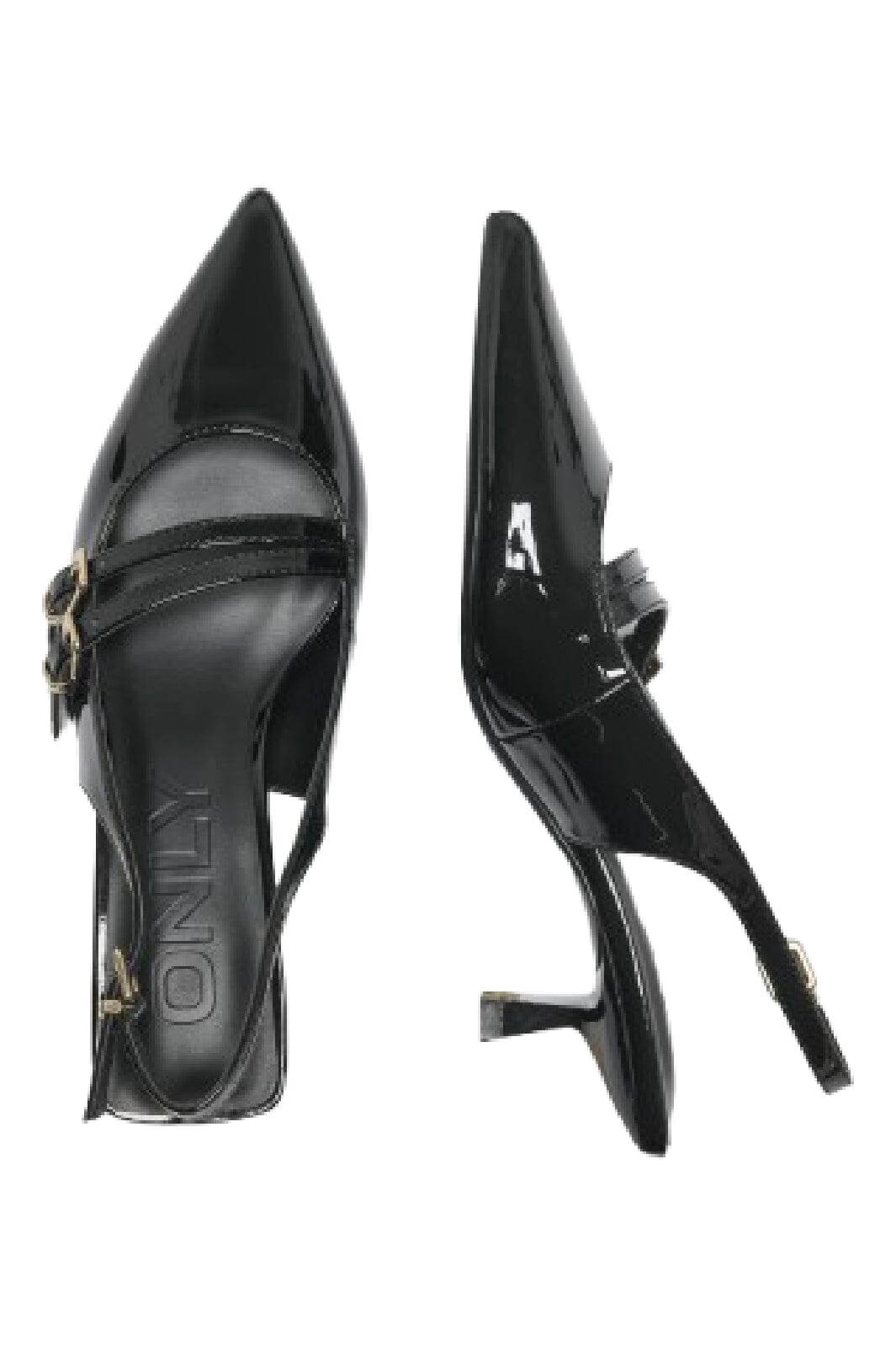 Only - Onlcoco-8 Buckle Slingback Pump - 4842737 Black