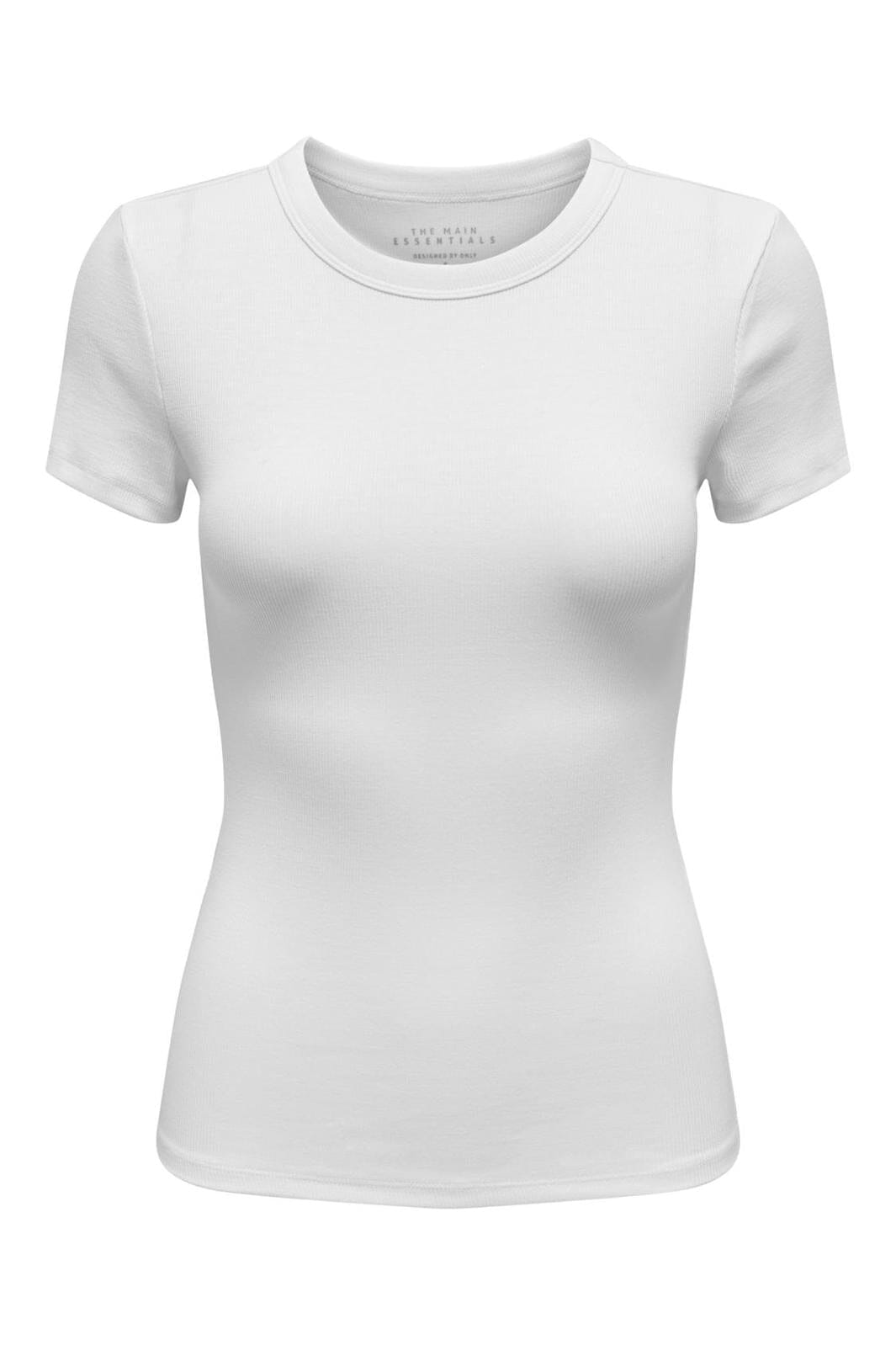 Only - Onleasy S/S O-Neck Top Box - 4571786 Bright White
