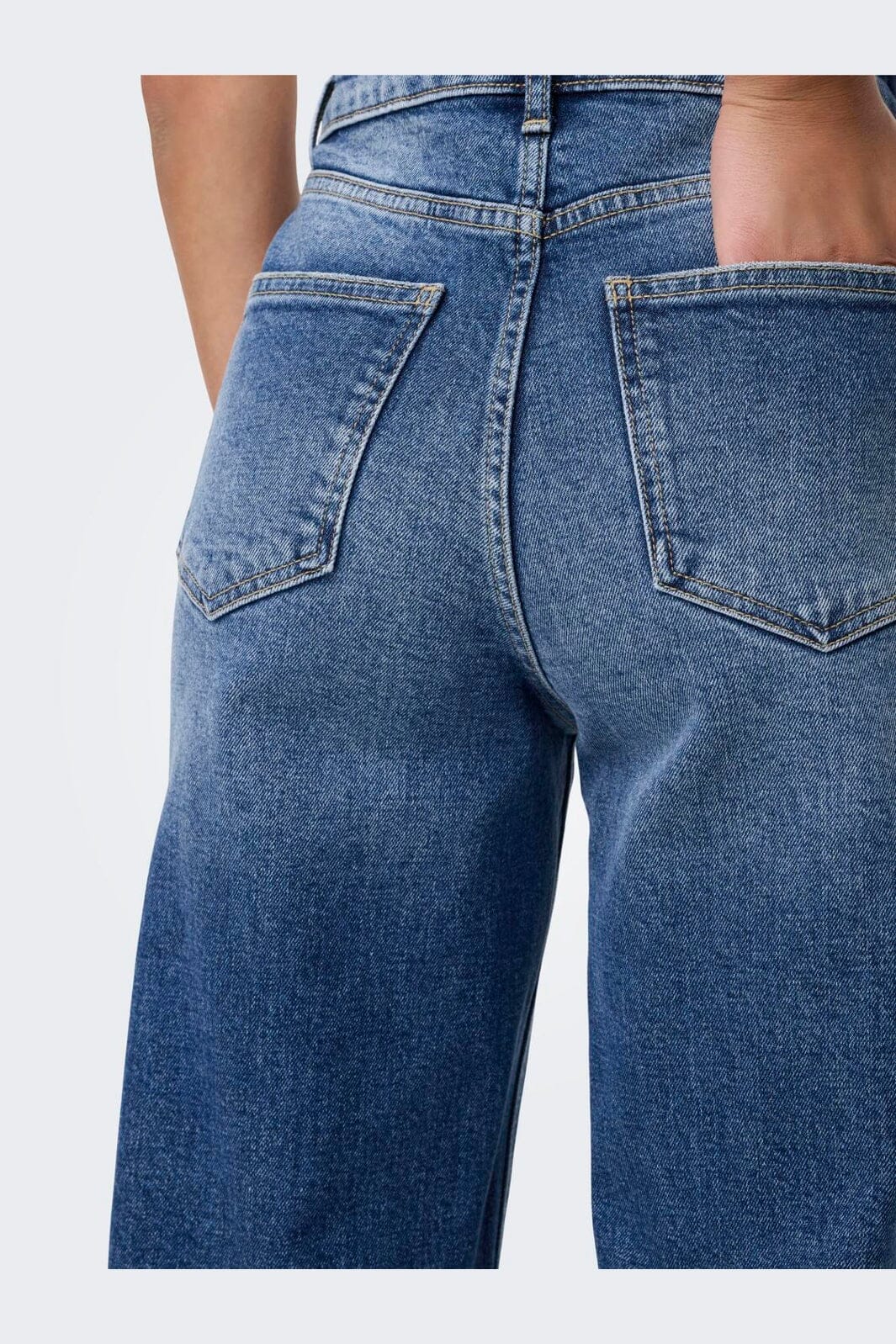 Only - Onljuicy Wide Leg Dot330 - 4882568 Dark Blue Denim