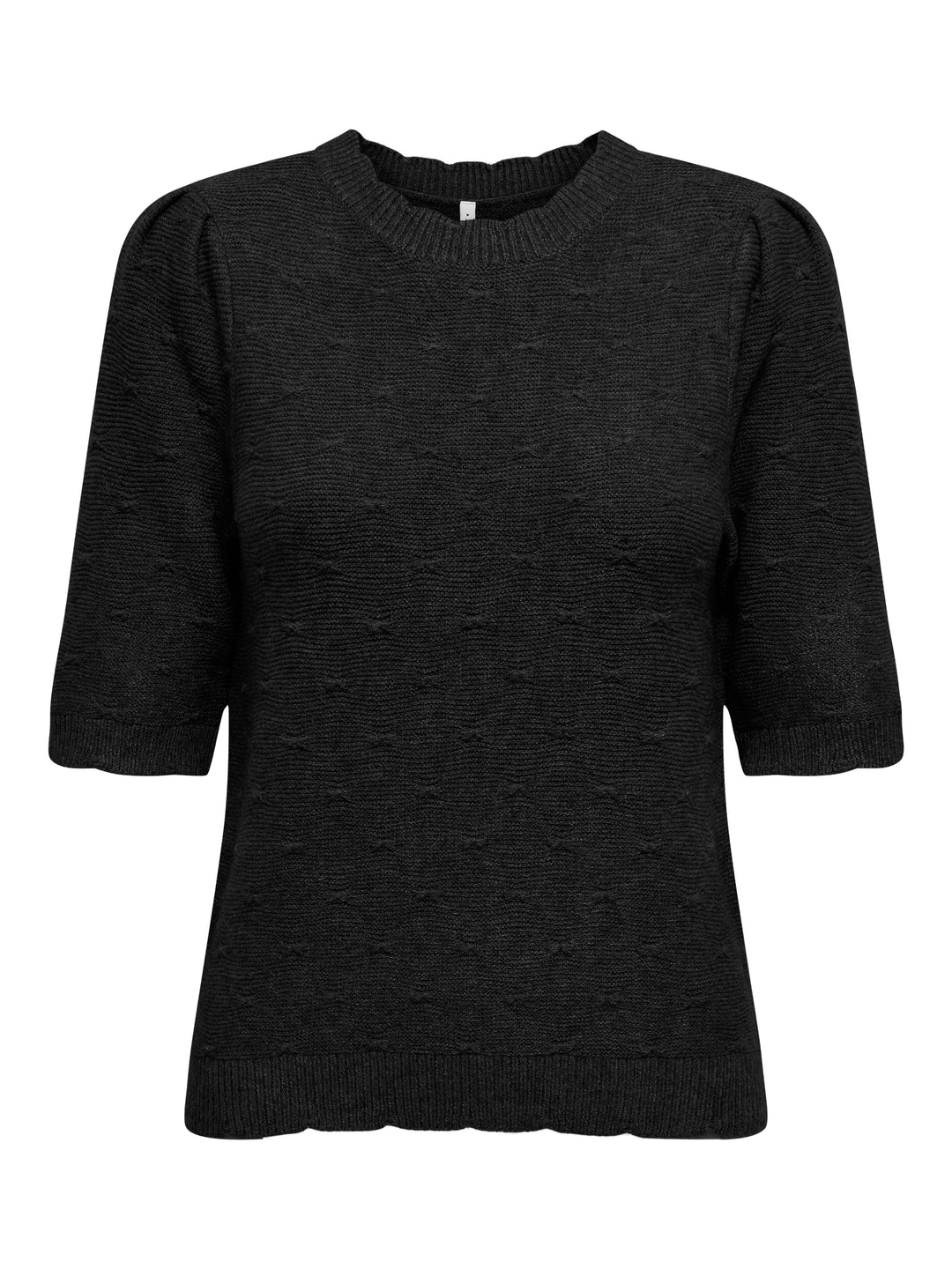 Only - Onlkatia Ss Structure O-Neck Cc Knt - 4853813 Black
