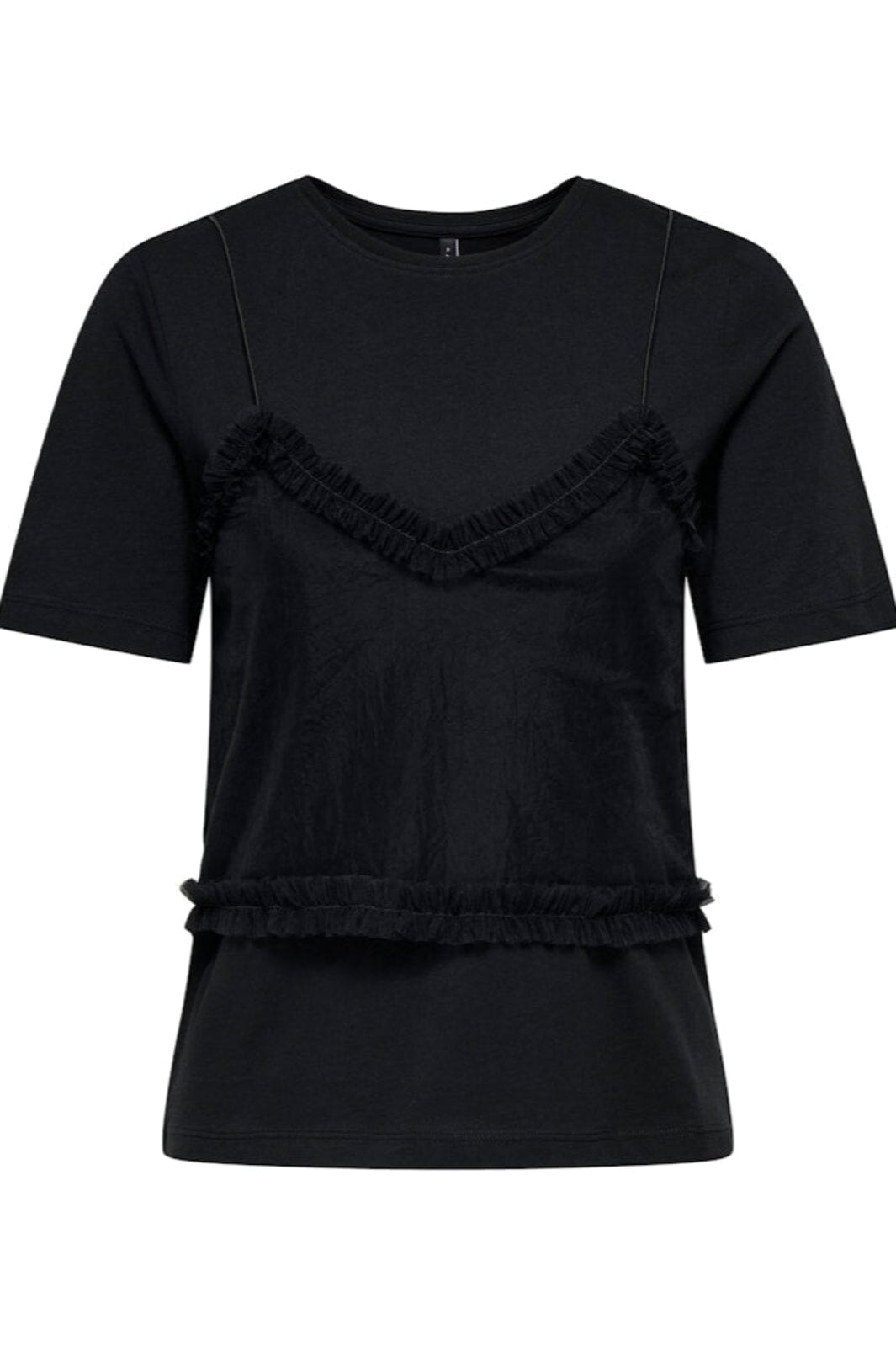 Only - Onlmalija Life S/S O-Neck Top Box - 4896206 Black Black Singlet T-shirts