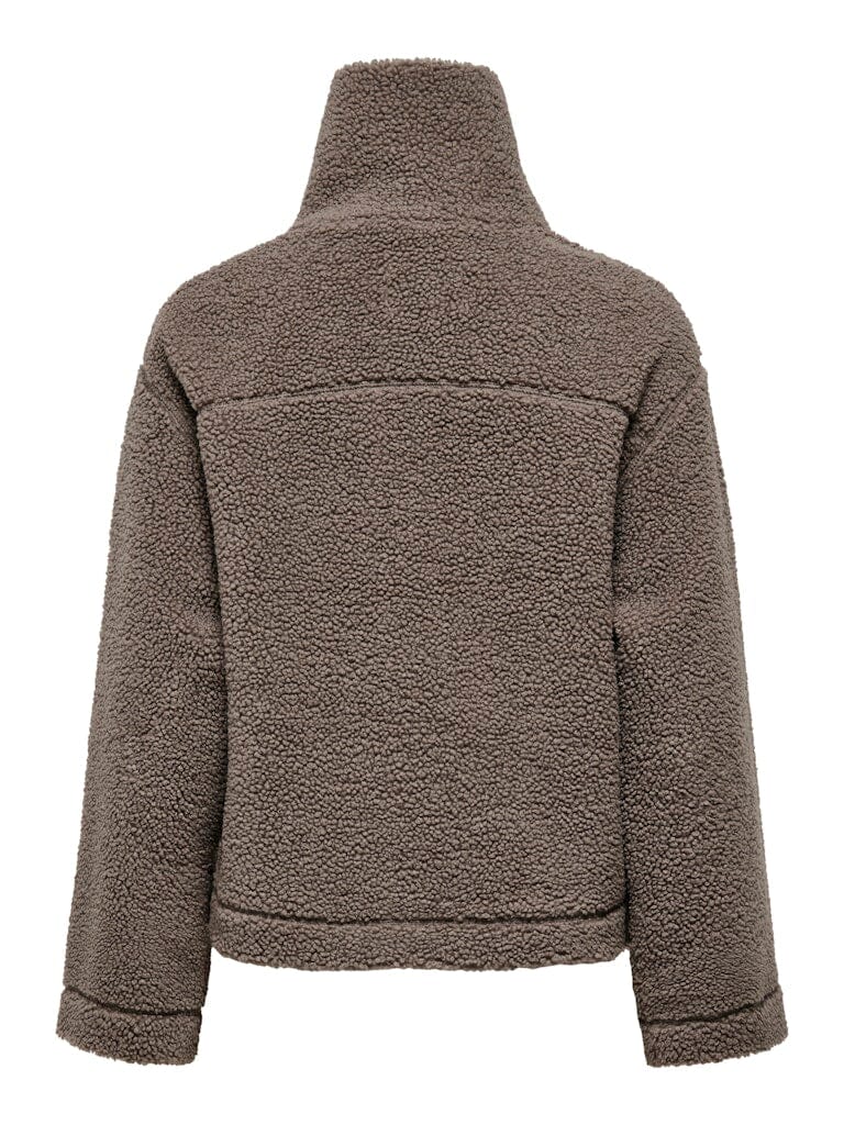 Only - Onlmegan Teddy Jacket - 4903501 Walnut Fleece jakker