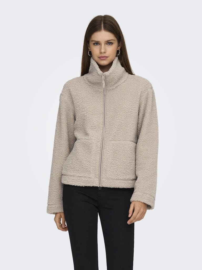 Only - Onlmegan Teddy Jacket - 4959577 Satellite Fleece jakker