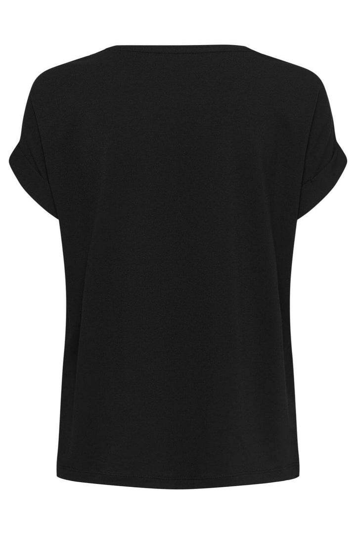 Only - Onlmoster S/S O-Neck Top - 2861071 Black Solid Black