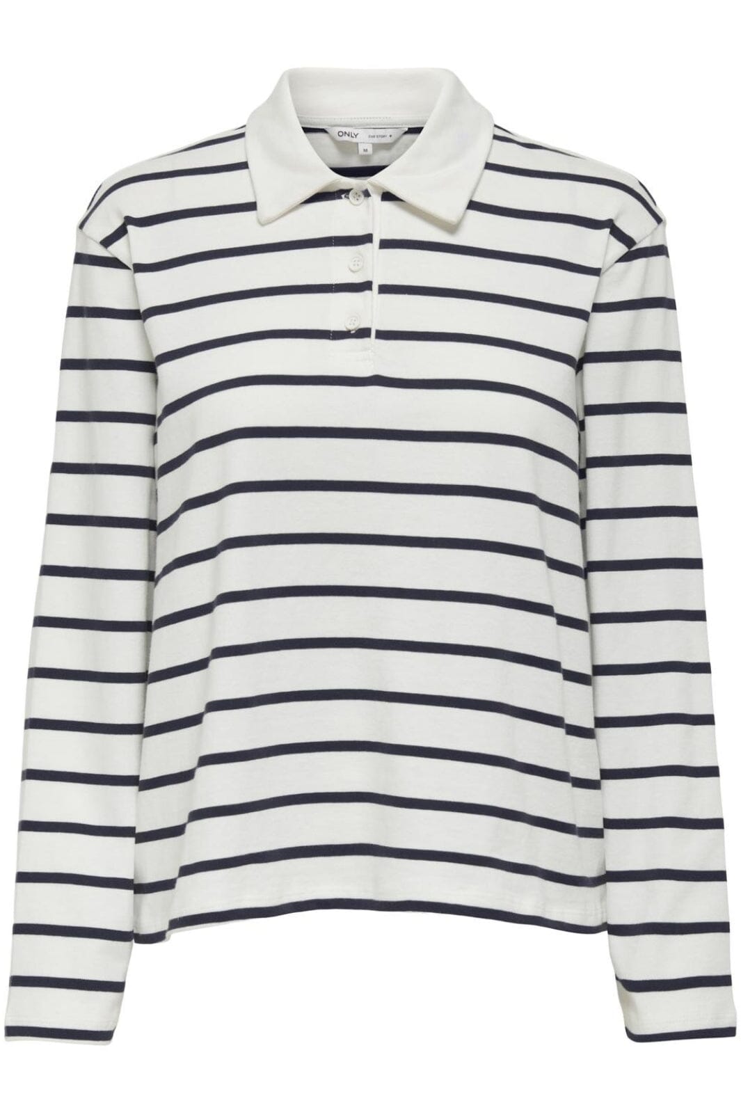 Only - Onlsira L/S Polo - 4842702 Night Sky Cd Stripes Bluser