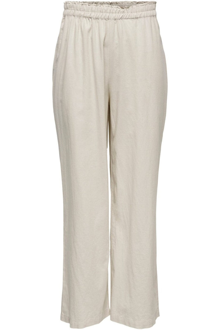 Only - Onltokyo Linen Blend Pant - 3996929 Moonbeam Bukser