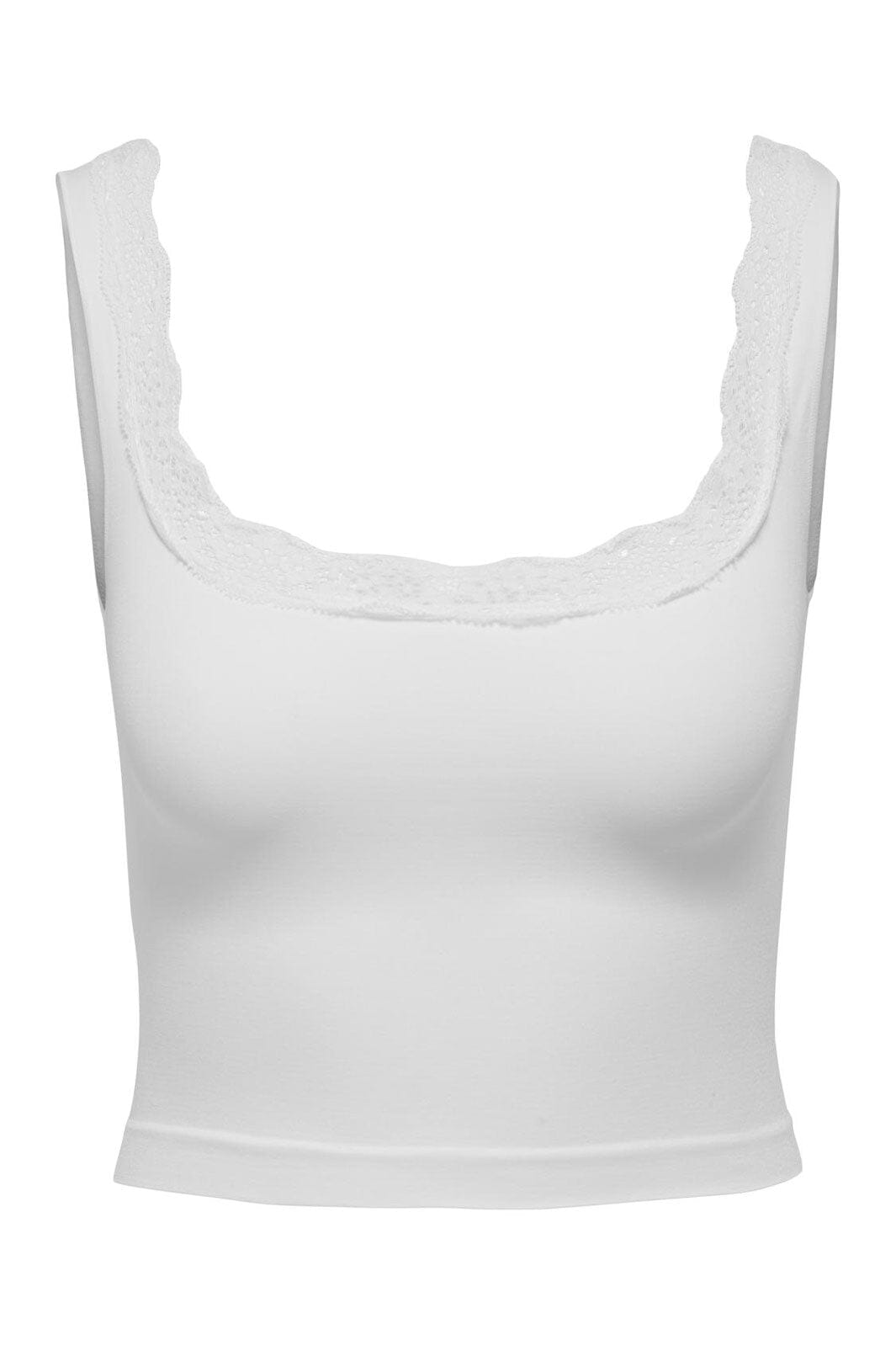 Only - Onlvicky Lace Singlet Square Neck Acc - 4816313 Bright White
