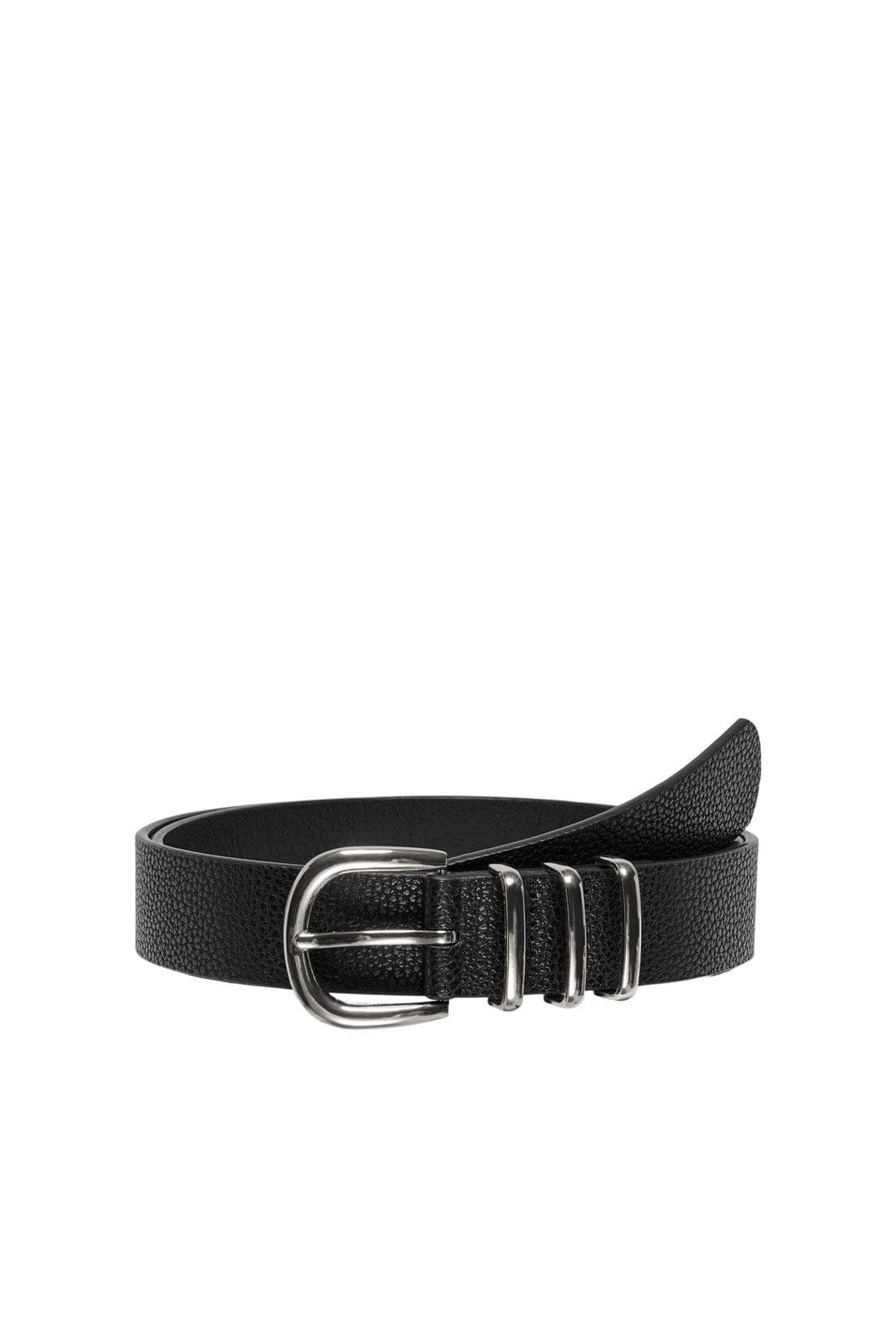 Only - Onlviola Pu Jeans Belt Acc - 4548298 Black Silver Metal
