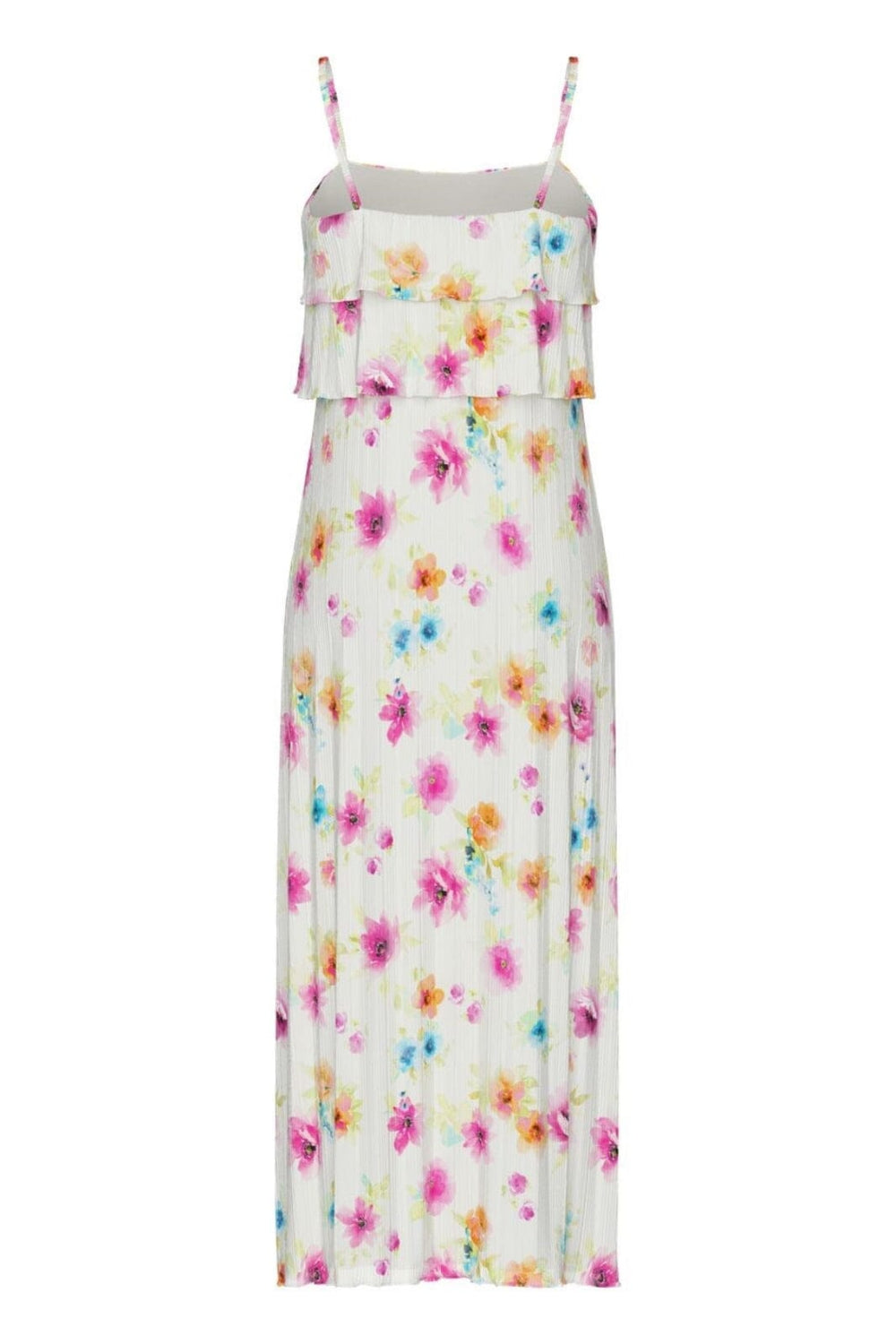 Pieces - Pcamber Sl Ankle Layred Dress Kca - 4807260 Bright White Blurry Flowers