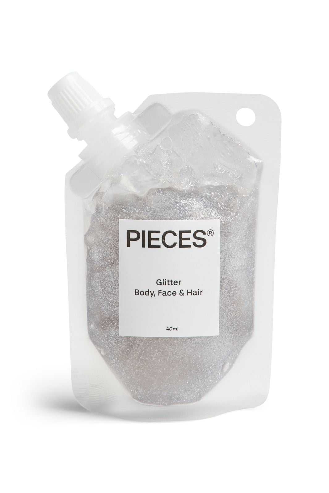 Pieces - Pccelina Multi Glitter Gel - 4936089 Silver Colour
