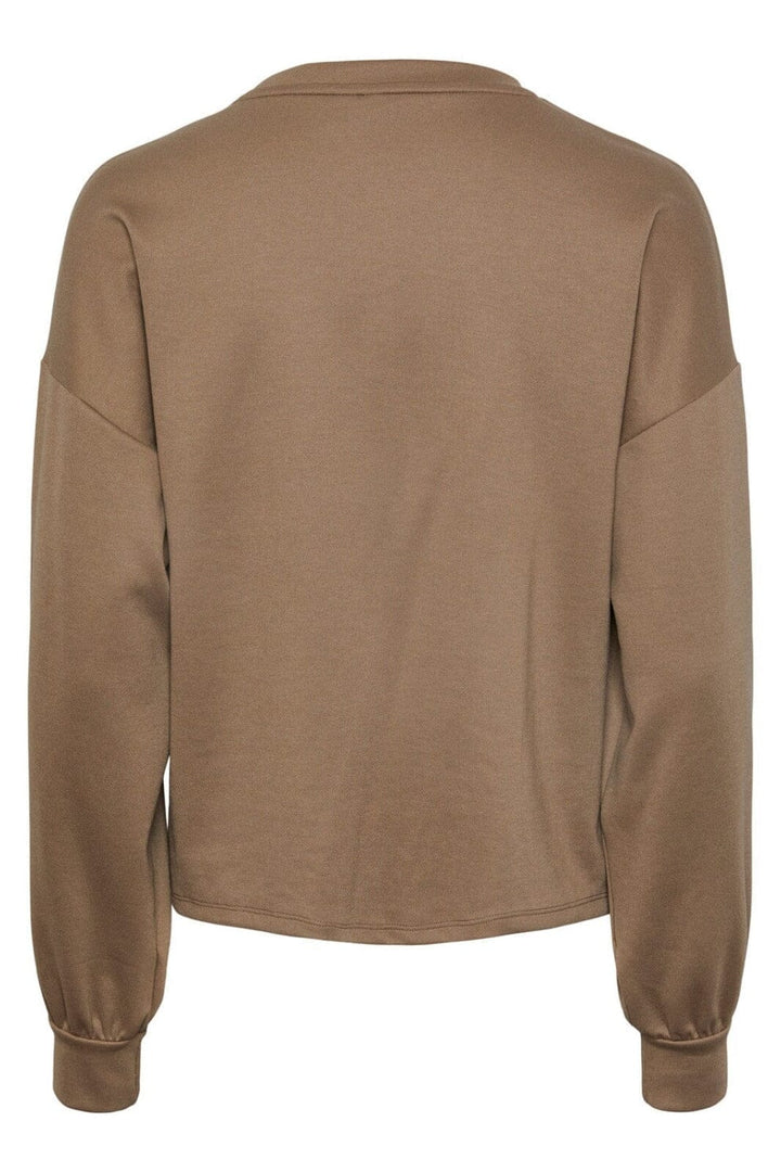 Pieces - Pcjacy Ls O-Neck Sweat - 4366318 Fossil Sweatshirt