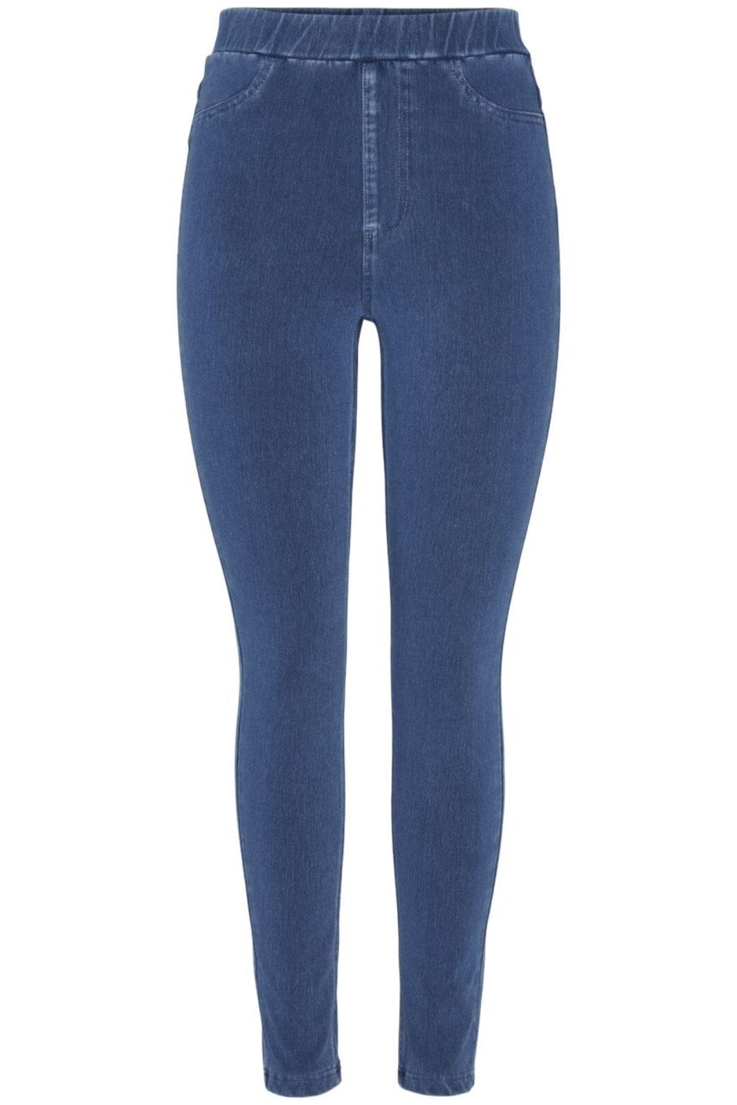 Pieces - Pcjumbo Foxy Jeggings Mm - 4656840 Medium Blue Denim Leggings