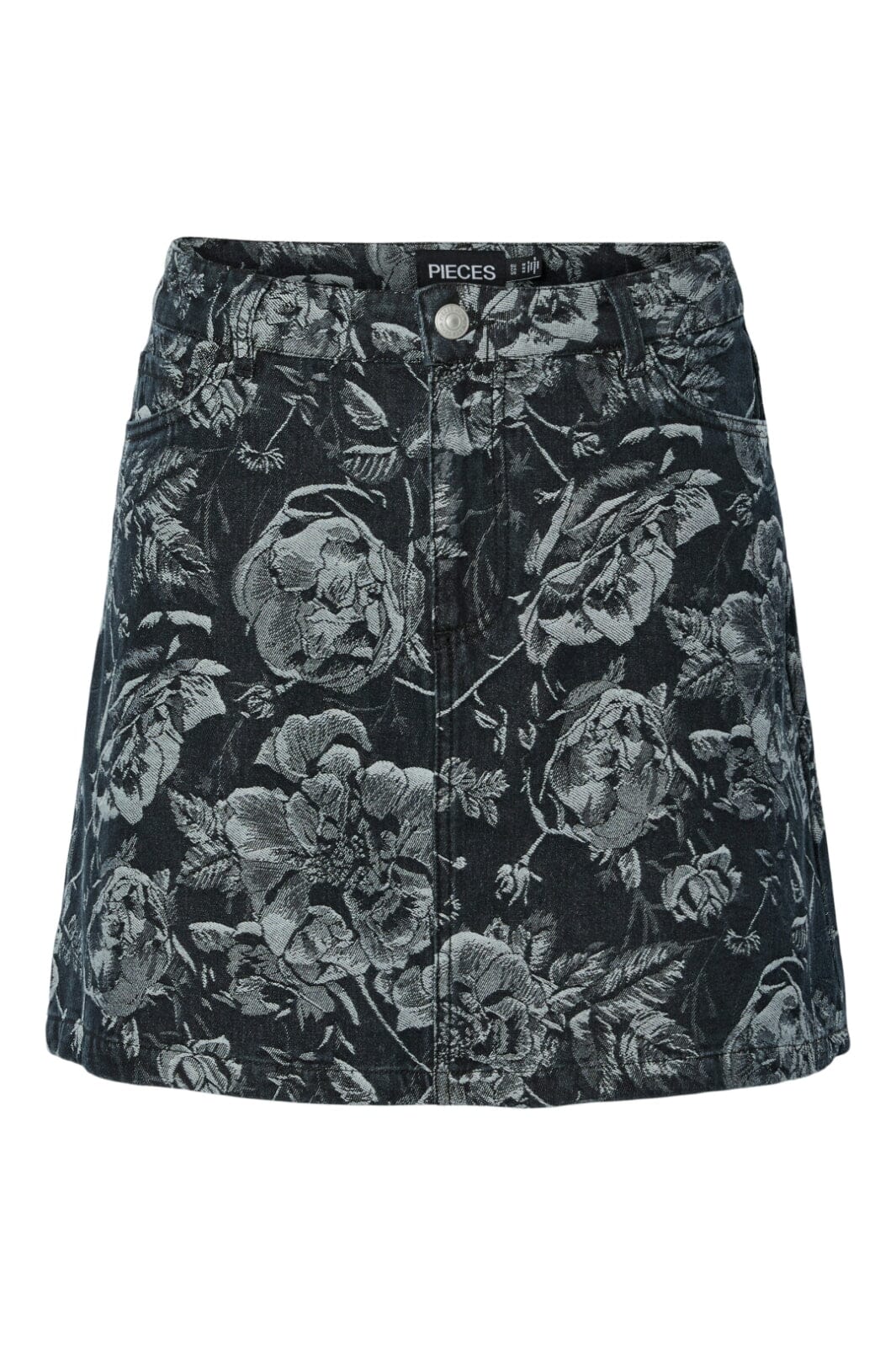Pieces - Pcmarosa Denim Skirt - 4871309 Black Rose