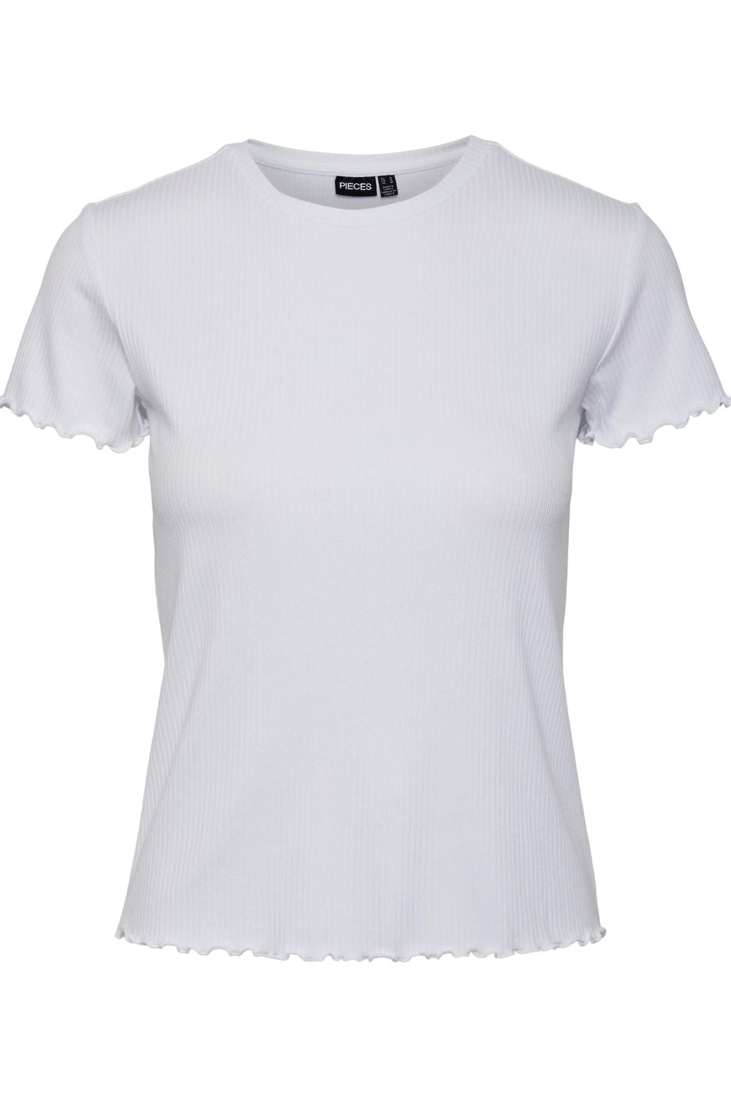 Pieces - Pcnicca Ss O-Neck Top - Bright White T-shirts