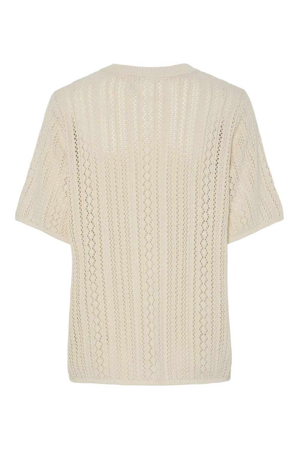 Pieces - Pcnuka Ss O-Neck Knit 17158293 - 4787089 - Birch