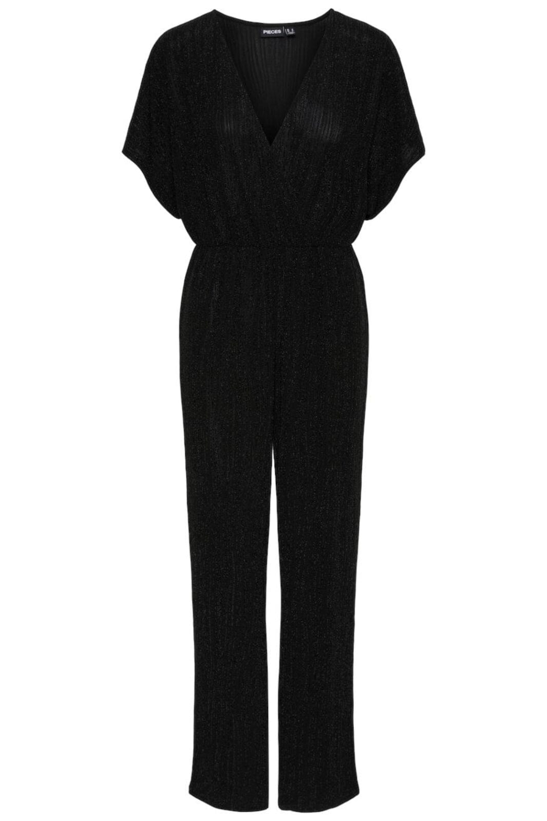 Pieces - Pcrenata Ss Jumpsuit - 4601224 Black Buksedragter