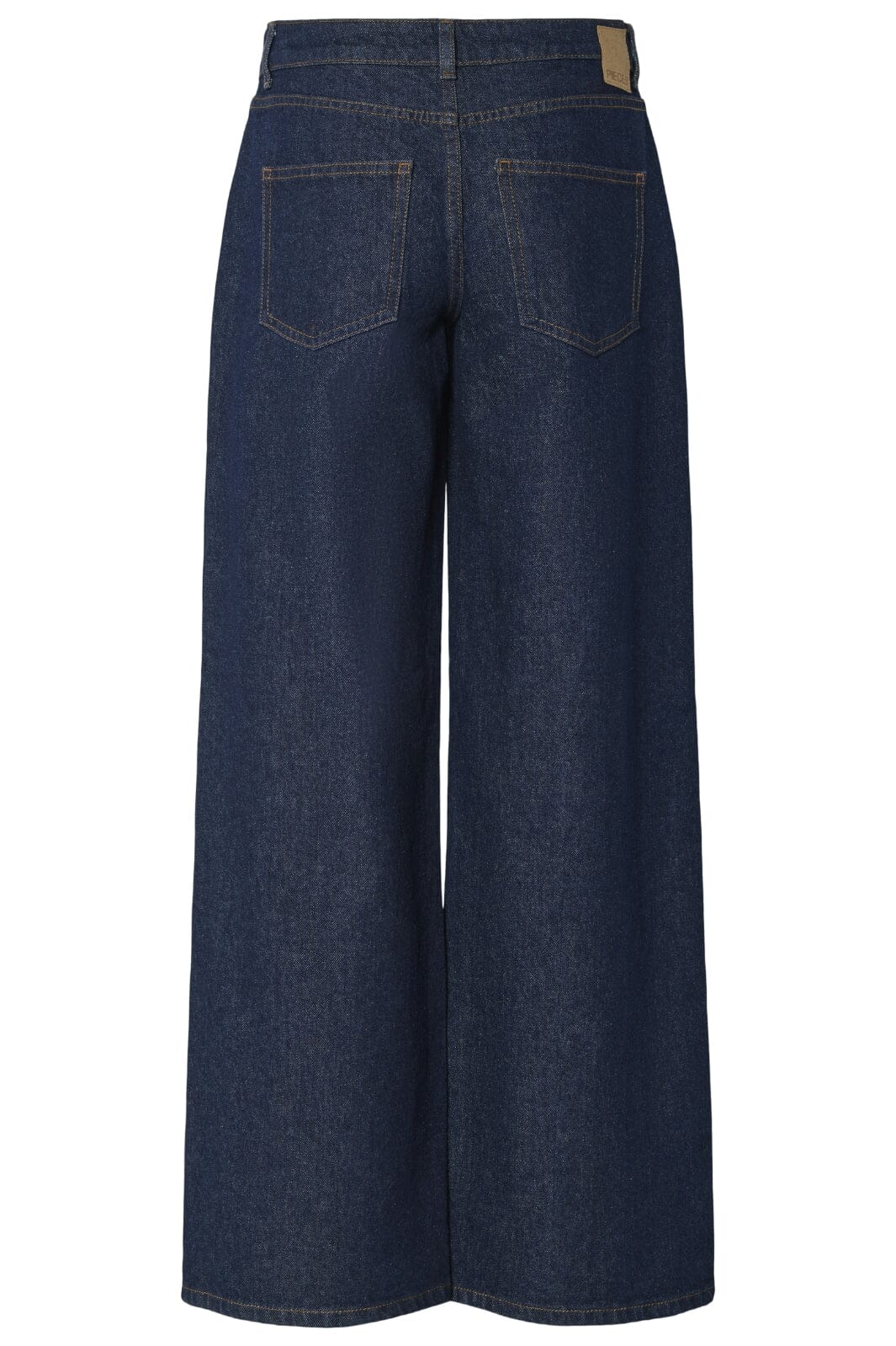 Pieces - Pcselma Lw Wide Jeans Rinse - 4622375 Dark Blue Denim Rinse