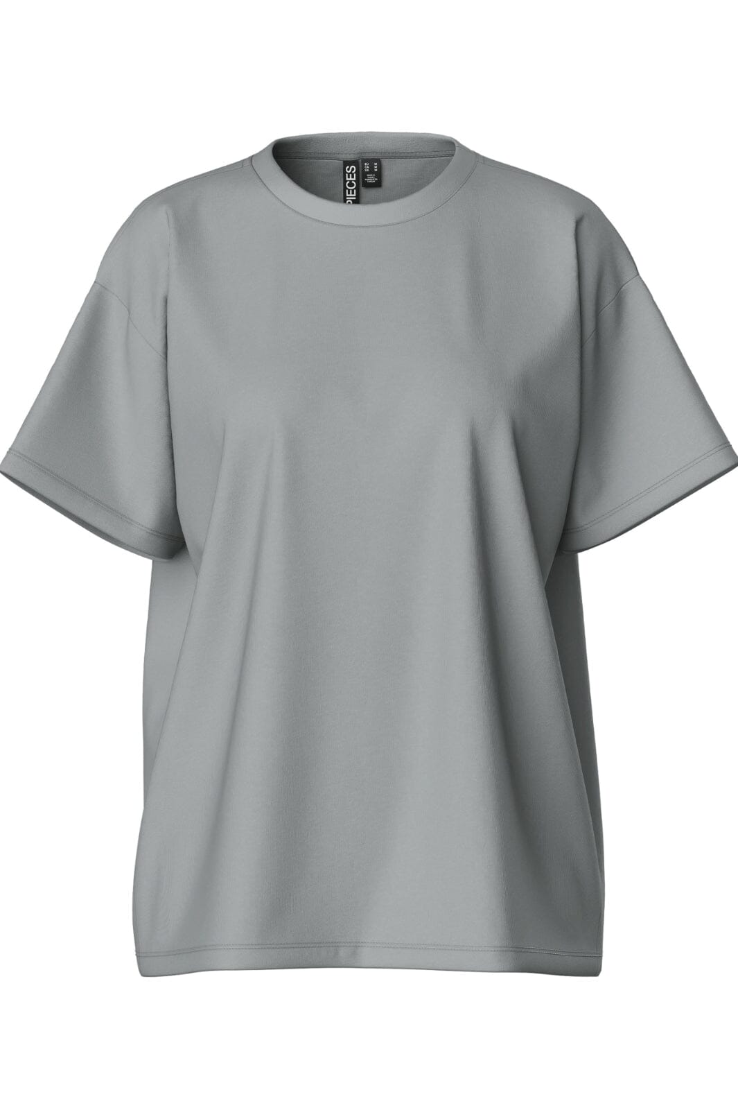 Pieces - Pcskylar Ss Oversized Tee - 4651225 Ultimate Grey T-shirts