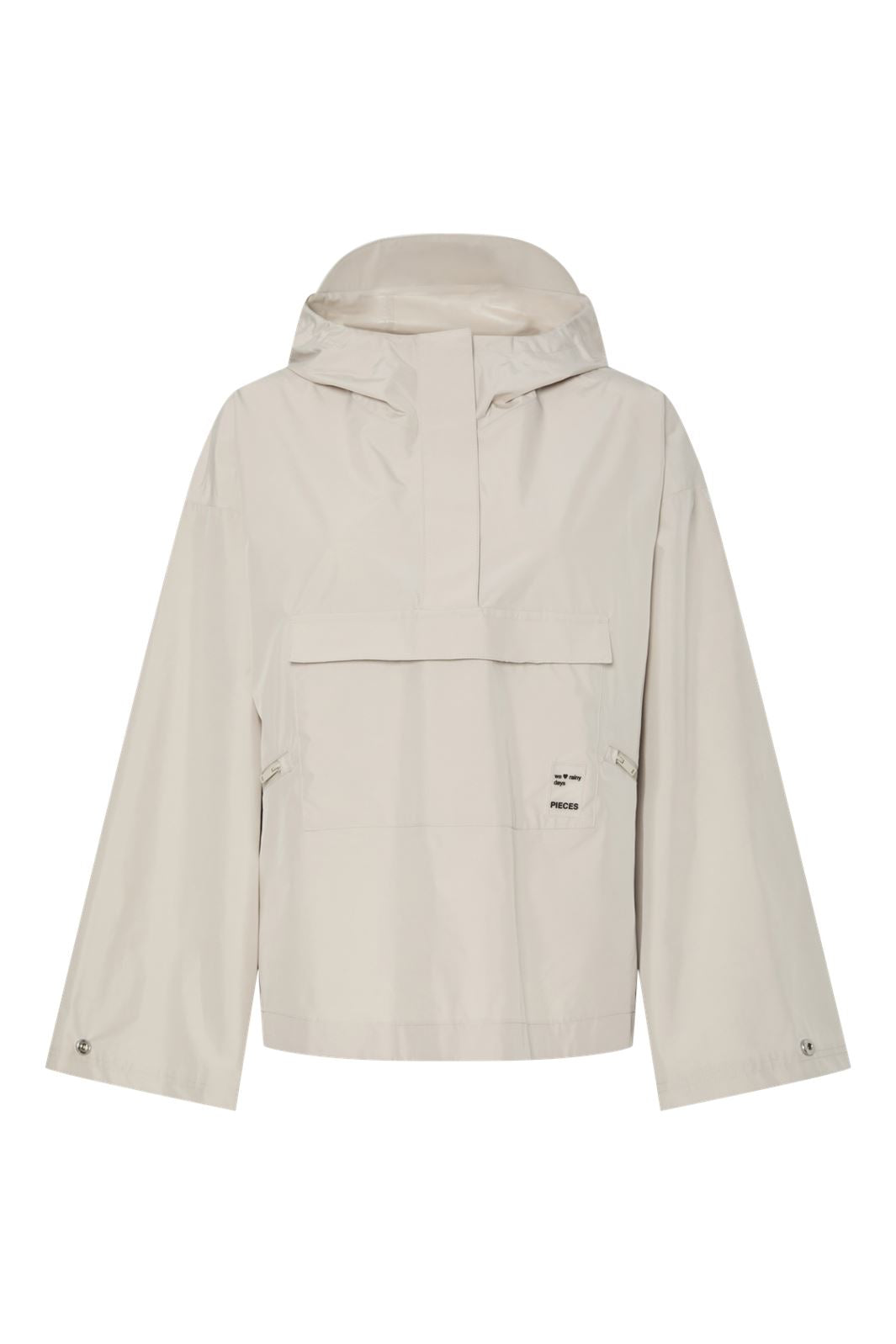 Pieces - Pctui Rain Anorak - 4744029 Silver Gray