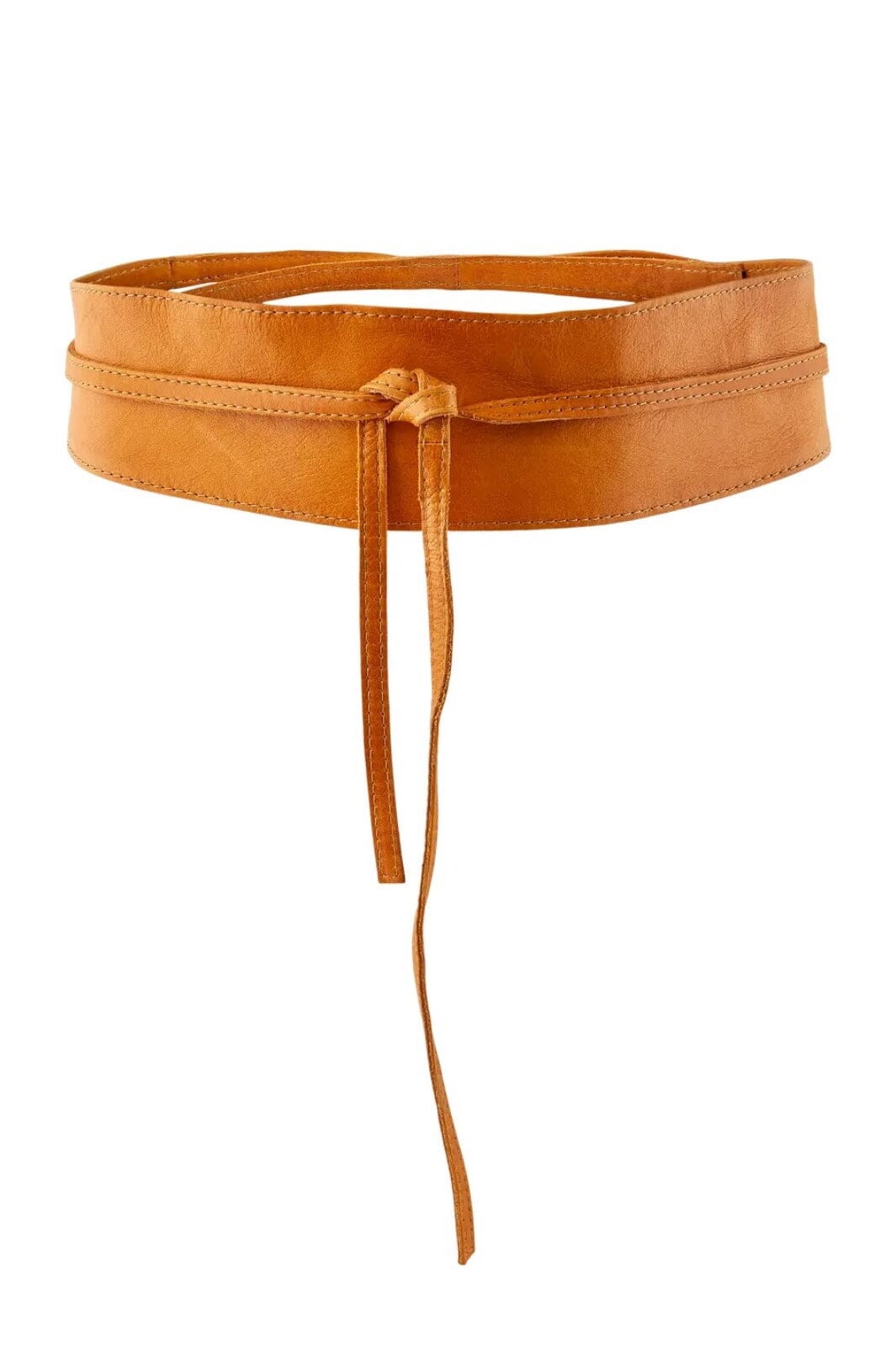 Pieces - Pcvibs Leather Tie Waist Belt - 1753272 Cognac