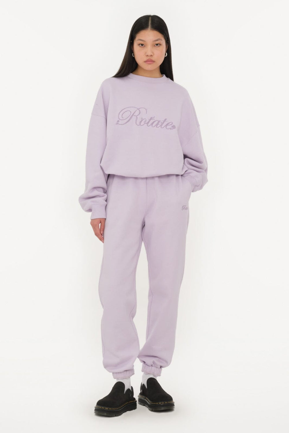 Rotate - Heavy Sweat Crewneck 1134251813 - 1813 Orchid Petal (Purple) Sweatshirts