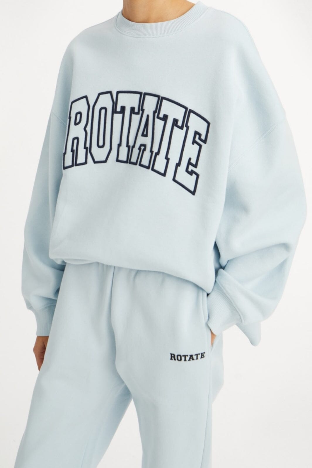 Rotate - Heavy Sweat Crewneck114376184 - Baby Blue