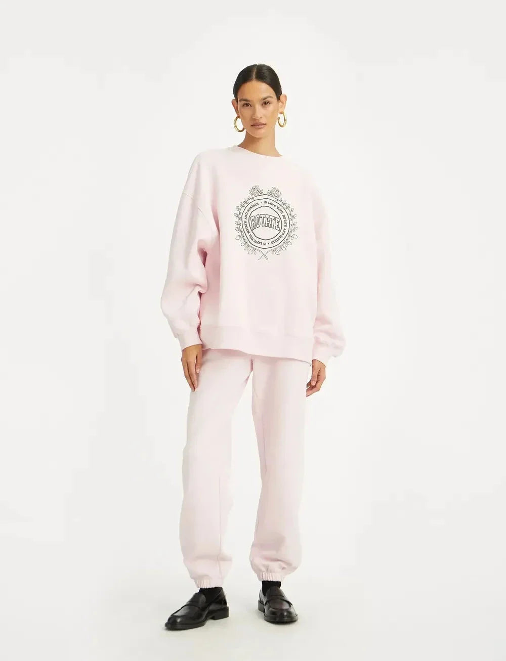 Rotate - Heavy Sweat Crewneck114425191 - Ballarina Sweatshirts