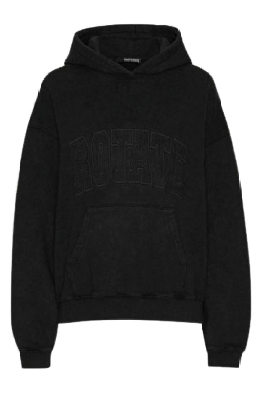 Rotate - Washed Heavy Sweat Hoodie 113449100 - 100 Black Sweatshirts