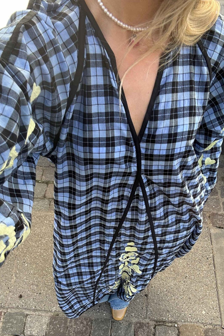 Sissel Edelbo - Fran Dress SE 1692 - Blue Checks